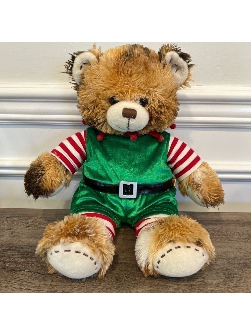 2012 Build-A-Bear Elf Teddy Bear Holiday Christmas